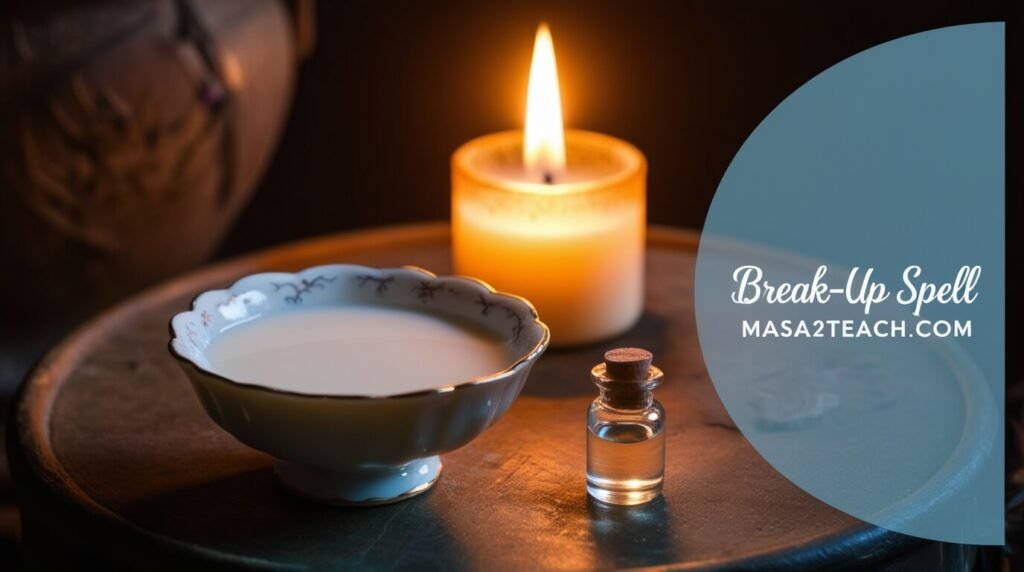 break up spell with milk and vinegar