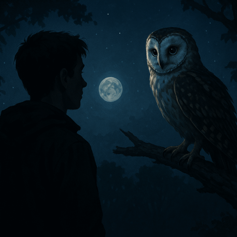 seeing an owl at night spiritual meaning