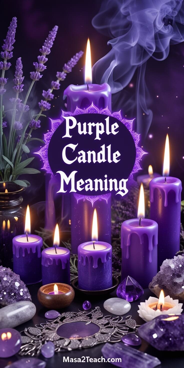 purple candle meaning