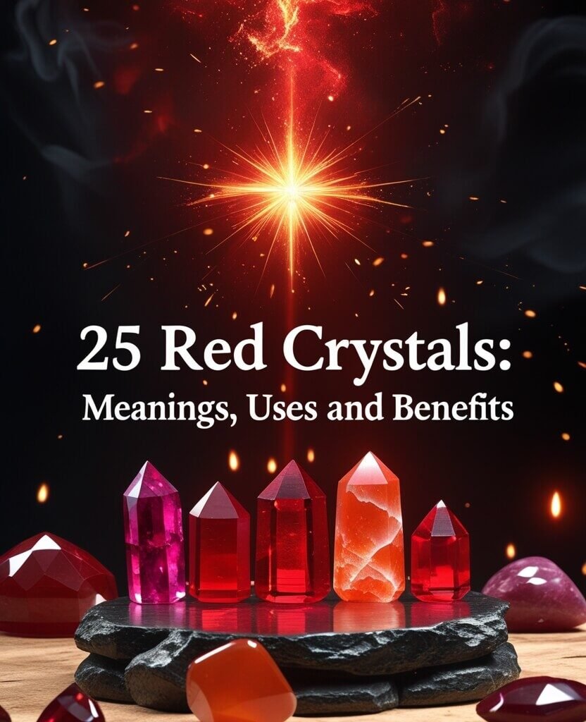 25 Red Crystals Meanings, Uses and Benefits Explained