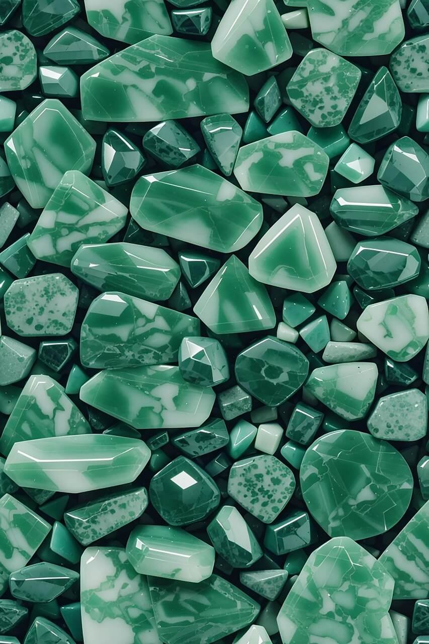 Jade healing crystal