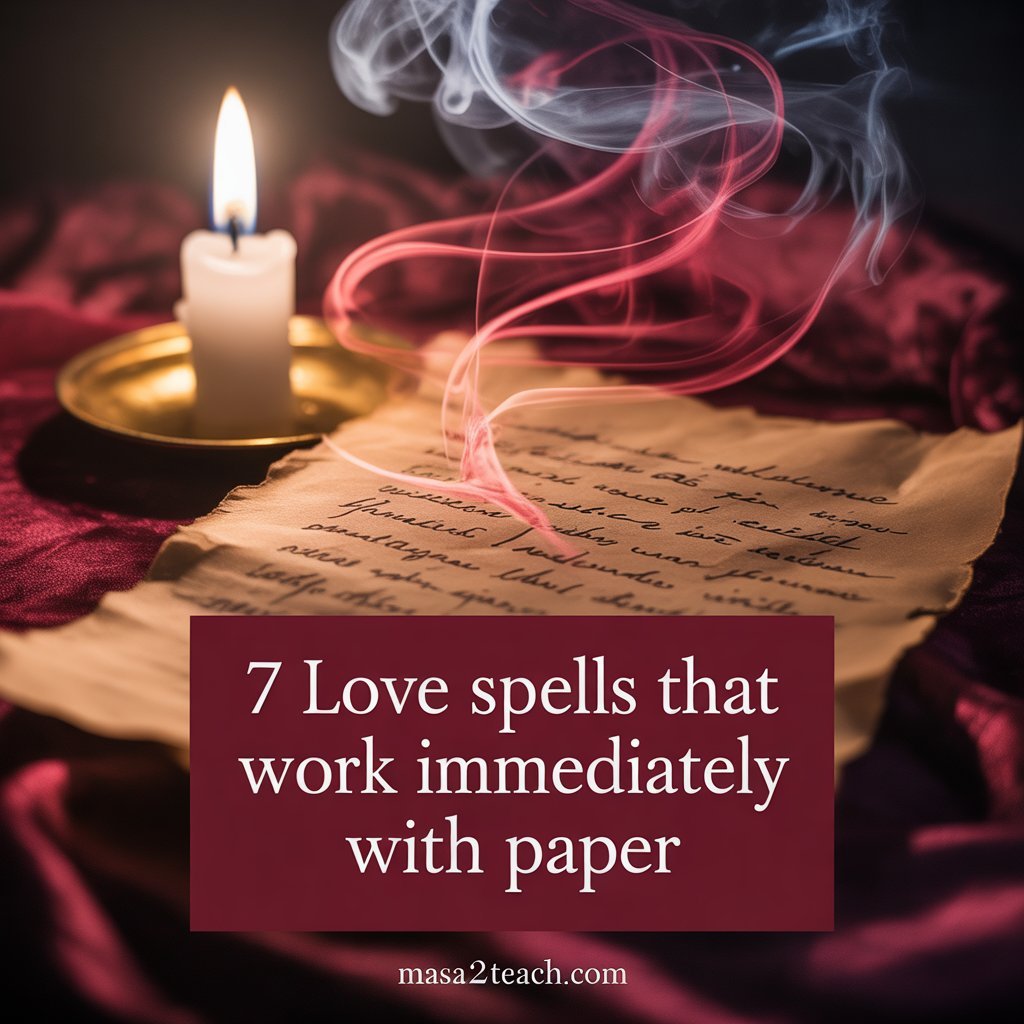 7 Love Spells That Work Immediately With Paper Explained