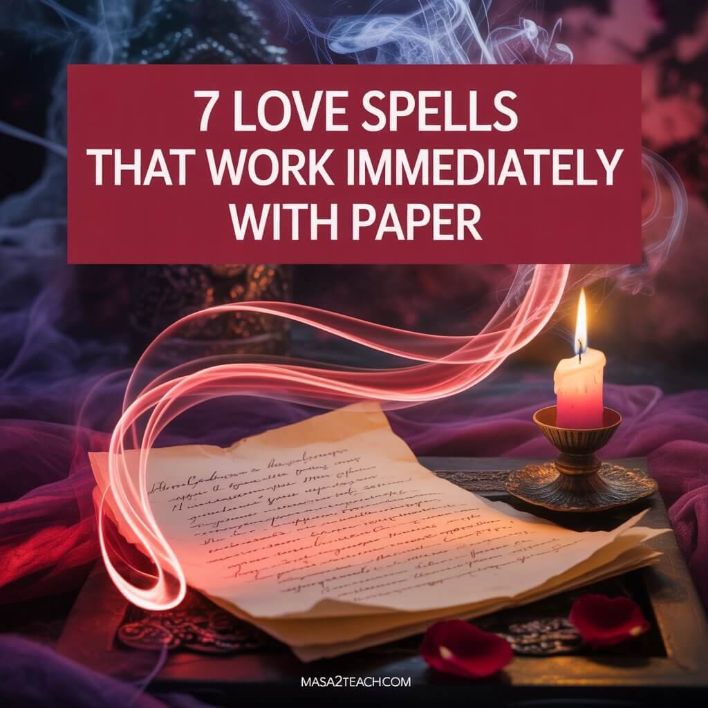 7 Love Spells That Work Immediately With Paper Only