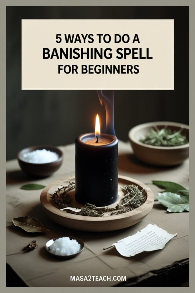 5 Ways To Do a Banishing Spell For Beginners