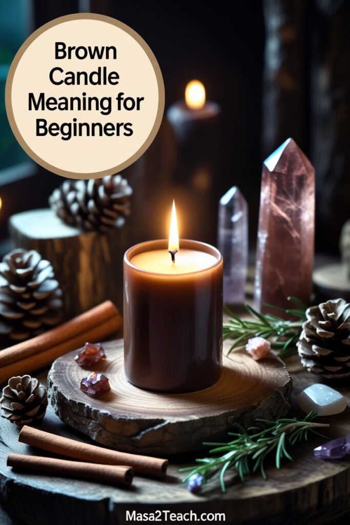 The Spiritual Meaning of Brown Candles