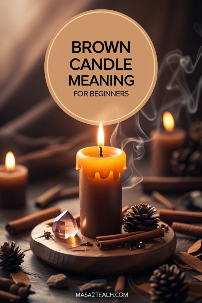 Brown Candle Meaning in Different Shades