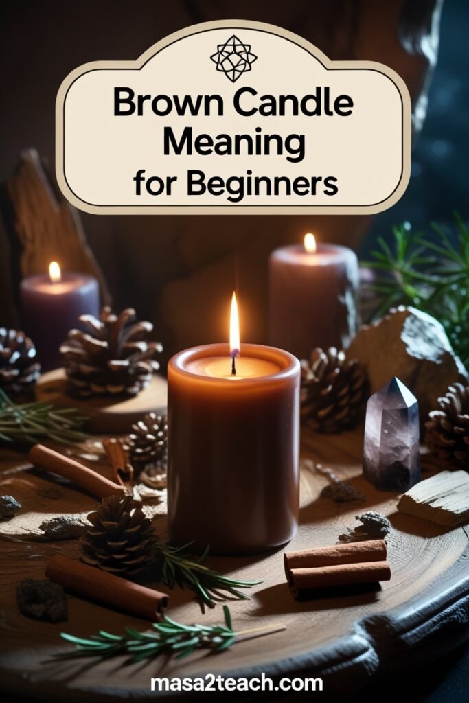 Brown Candle Meaning in Candle Magic