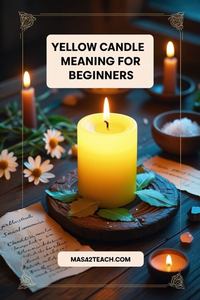 The Spiritual Meaning of Yellow Candles