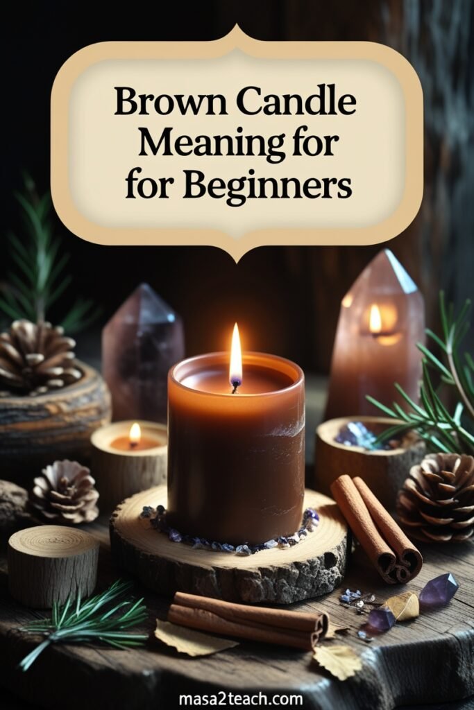 Brown Candle Meaning in Witchcraft